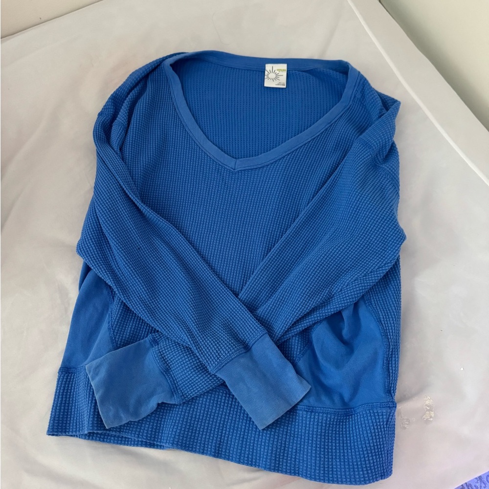 Aerie Vibrant Blue V-Neck Sweater